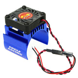 Eagle Racing (#2479-BL) Alum. Motor Heatsink w/ Fan - Blue