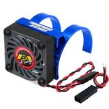 Eagle Racing Alum. Motor Heatsink Light Weight V2 w/ Fan - Blue