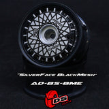 AERO DRIFT Wheel Cover - Flat Silver w/ Black Mesh