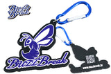 Buzz Break (#BB-KE-007) Rubber Keychain BuzzBreak B - Buzz Bee Type