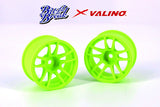 Buzz Break X Valino (#BB-RW-001) N820S R-SPEC Wheel Set 26mm - Lime Yellow