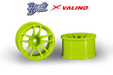 Buzz Break X Valino (#BB-RW-002) N820S R-SPEC Wheel Set 30mm - Lime Yellow