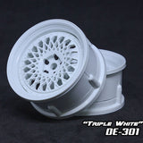 DS Racing (#DE-301) Drift Element Mesh Wheel Set - Triple White