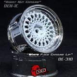 DE Mesh Wheel Set - White/Chrome