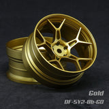 DS Racing (#DF-5Y2-8B-GD) Drift Feathery 5Y Spoke Wheel - Gold