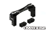 Overdose Alum. 2-Way Layout Servo Mount - Black