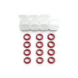 Rhino Racing & Team AD Shock Absorber Gaskets - Red