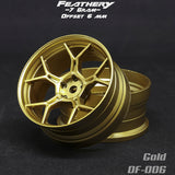 DS Racing (#DF-006) Drift Feathery 5Y Spoke Wheel - Gold