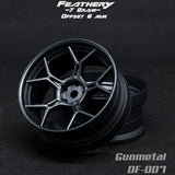 DS Racing (#DF-007) Drift Feathery 5Y Spoke Wheel - Gunmetal