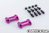 Overdose (#OD2845) TC Alum. Front Upper Arm Bracket - Purple