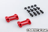 Overdose TC Alum. Front Upper Arm Bracket - Red